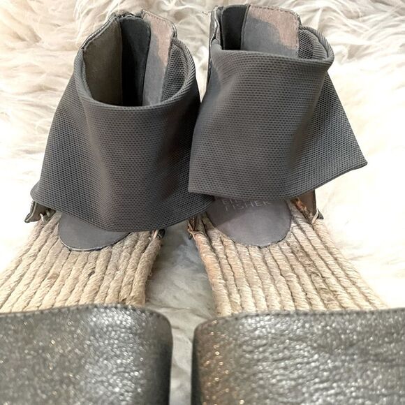 Eileen Fisher Coy Espadrilles Pewter Size 6.5 - Picture 4 of 7